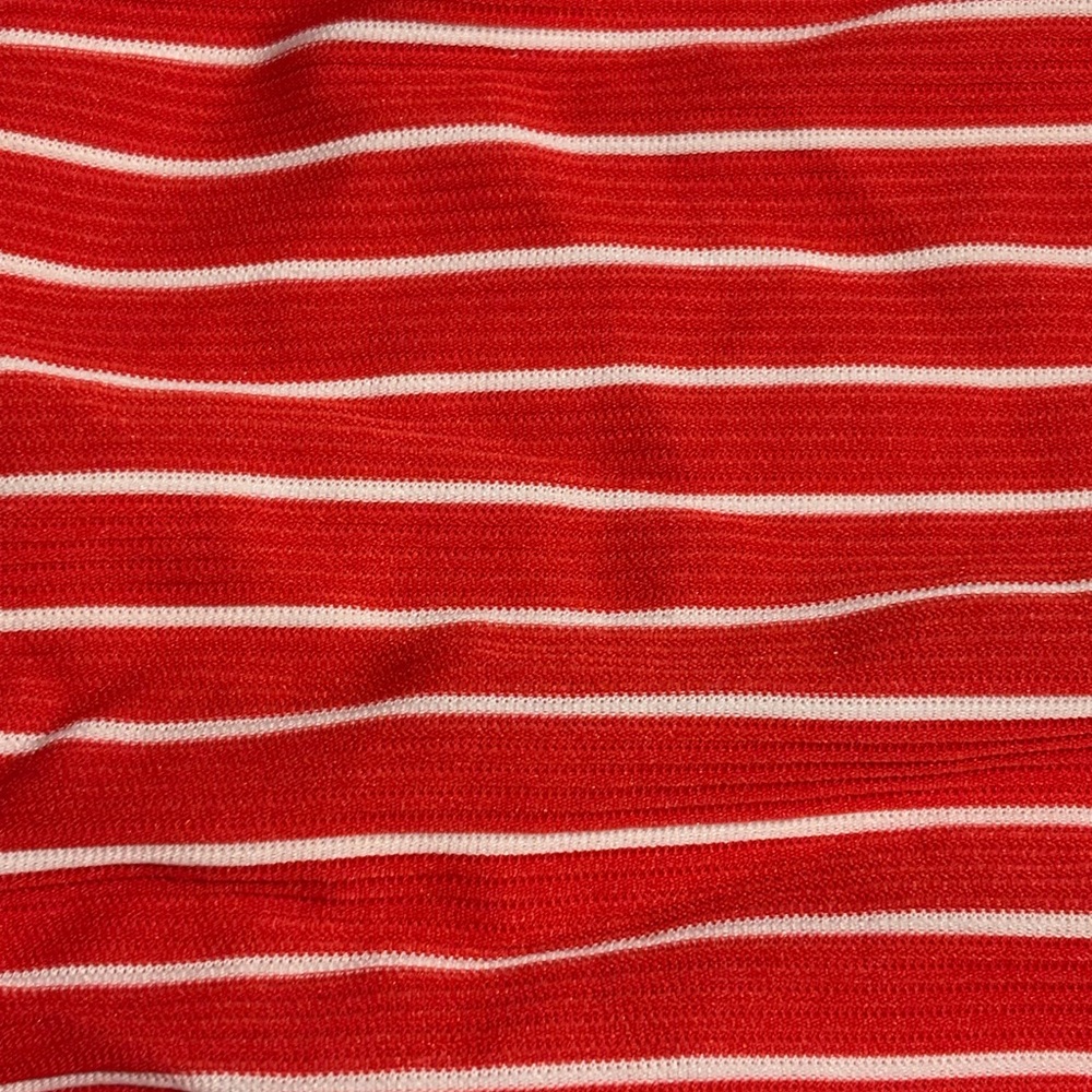 Kona Sol Red and White Ribbed Bikini Bottoms - Picture 3 of 5